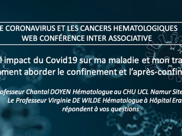 Webinar: le coronavirus et les cancers hématologiques